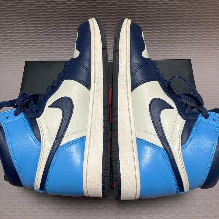 [BUNJANG] Jordan 1 Retro High Obsidian UNC 265 Full Package / 조던1 레트로 하이 옵시디언 UNC 265 박풀