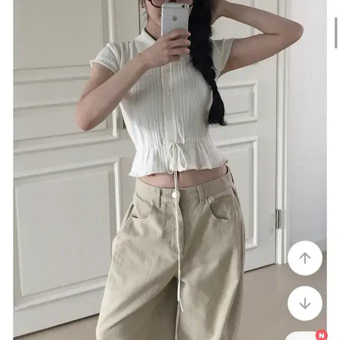 [BUNJANG] Modi Mood Pintuck Pants Beige / 모디무드 핀턱 팬츠 베이지