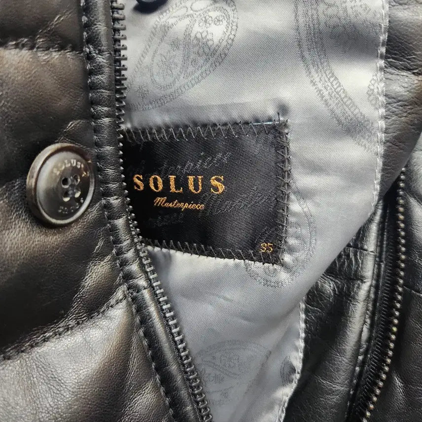[BUNJANG] SOLUS Leather Jacket (Size M) / SOLUS솔루스 양가죽 자켓 95(M)