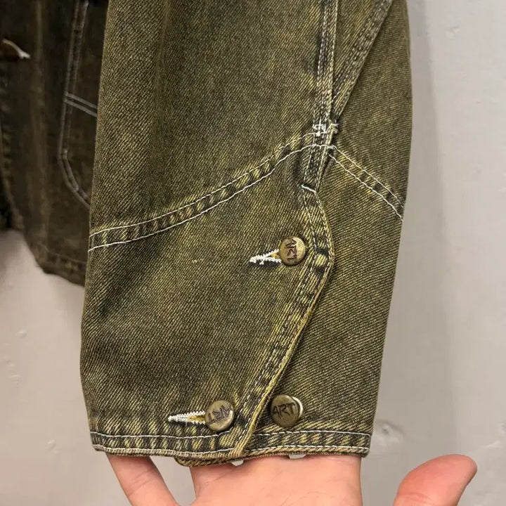 [SOLD OUT] L) U.Mcm Olive Drab Denim Chore Jacket