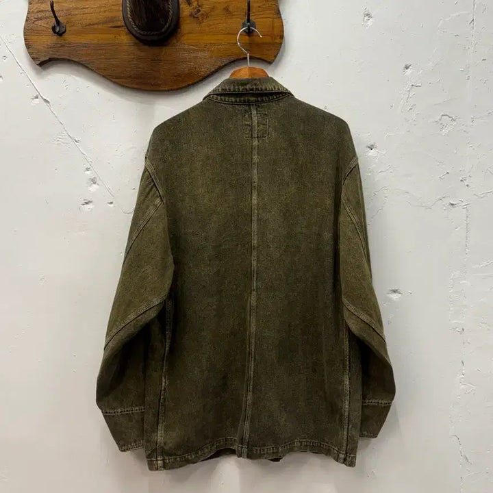 [SOLD OUT] L) U.Mcm Olive Drab Denim Chore Jacket