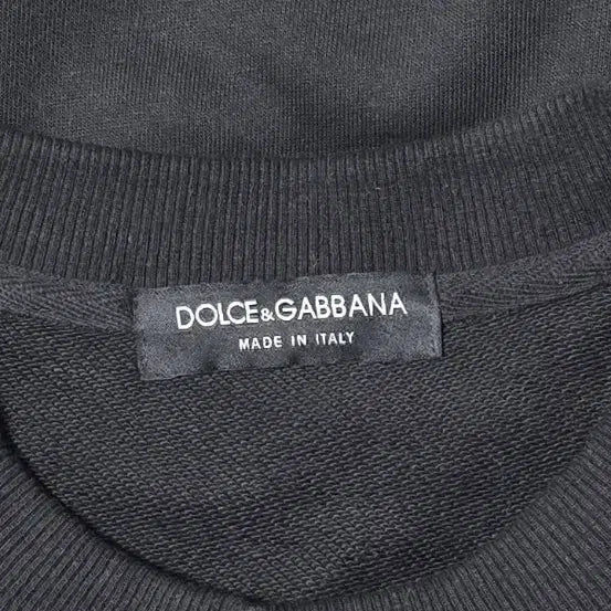 [BUNJANG] Dolce & Gabbana Peacock Embroidery Sweatshirt Black 100 / 돌체앤가바나 made in Italy 공작새 자수 맨투맨 블랙 100