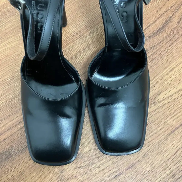 [BUNJANG] Gucci Square Toe Pumps / 225 구찌 스퀘어 토 펌프스 힐 구두