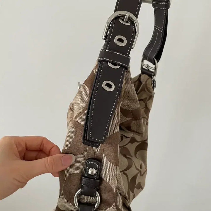 [BUNJANG] COACH Monogram Shoulder Bag / 코치(COACH) 모노그램 숄더백