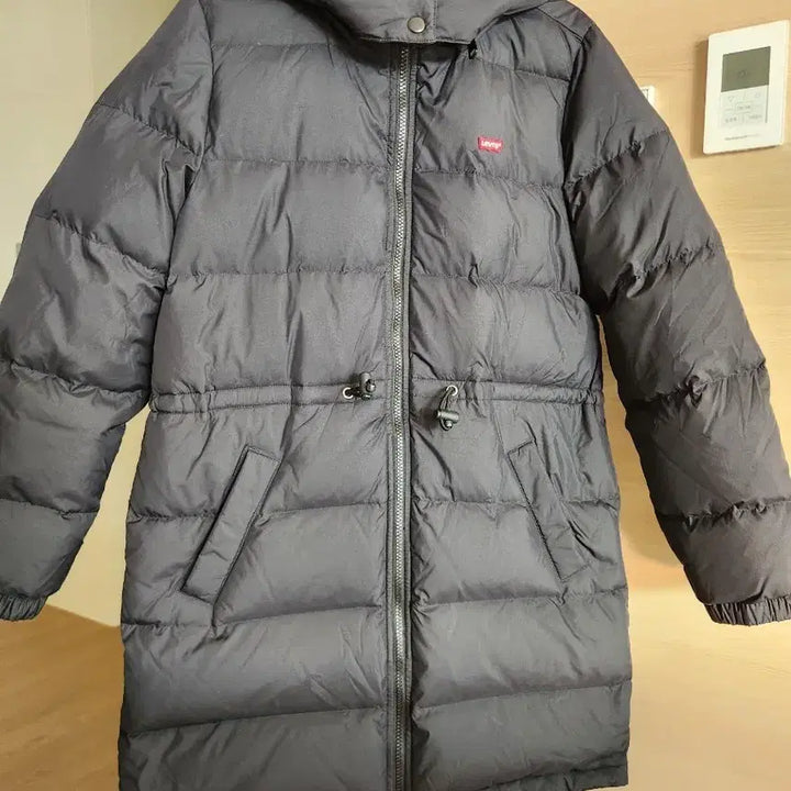 [BUNJANG] Levi's Hooded Long Padded Jacket / 리바이스 후드 롱 패딩 블랙 XS