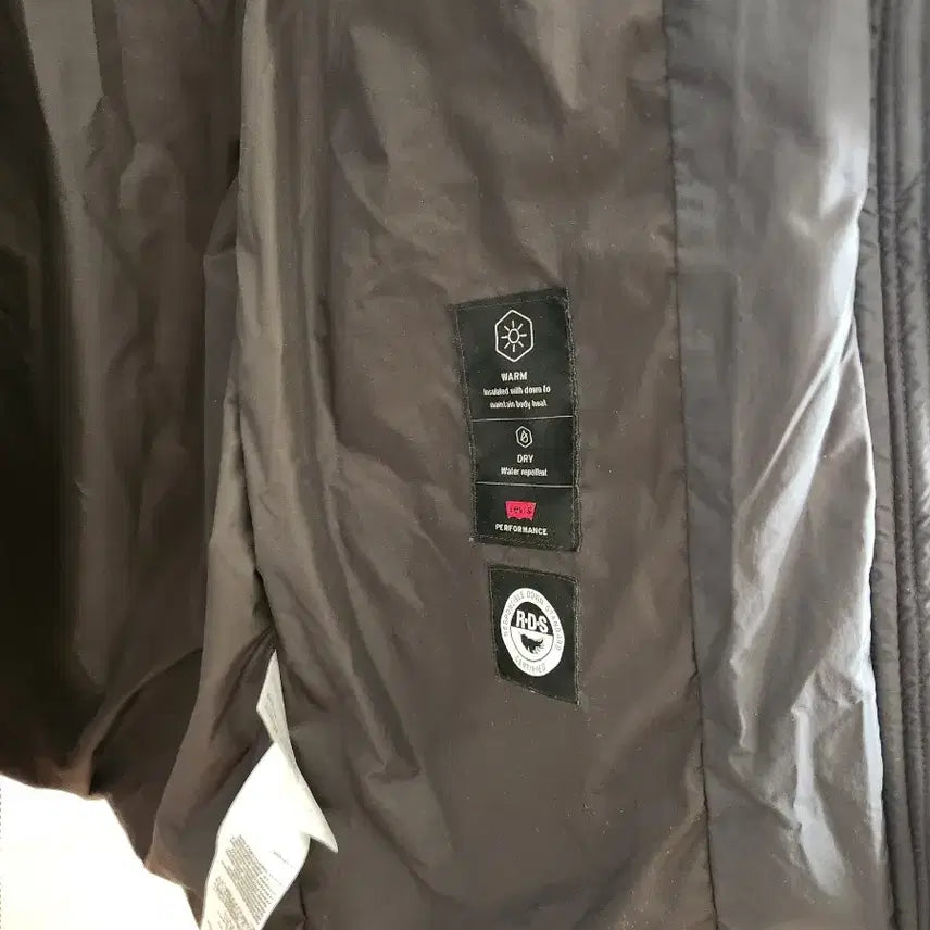 [BUNJANG] Levi's Hooded Long Padded Jacket / 리바이스 후드 롱 패딩 블랙 XS