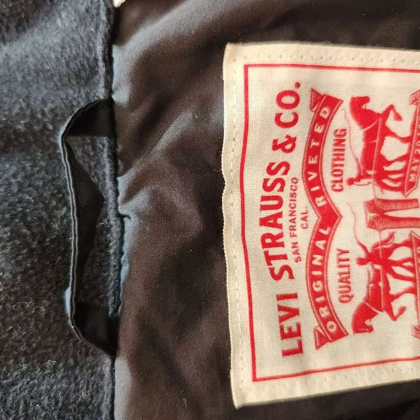 [BUNJANG] Levi's Hooded Long Padded Jacket / 리바이스 후드 롱 패딩 블랙 XS