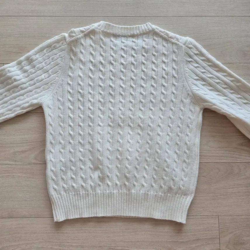 [BUNJANG] General Idea Cable Knit Ivory / 제너럴아이디어 케이블 니트 아이보리