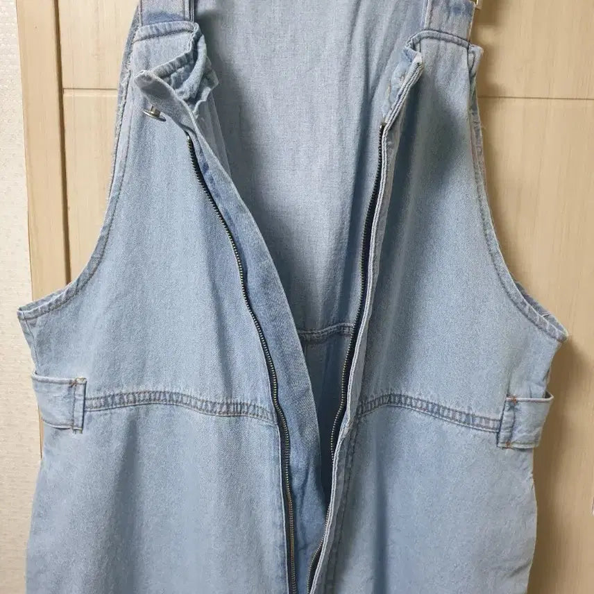 [BUNJANG] Denim Overalls / 연청 멜빵 바지