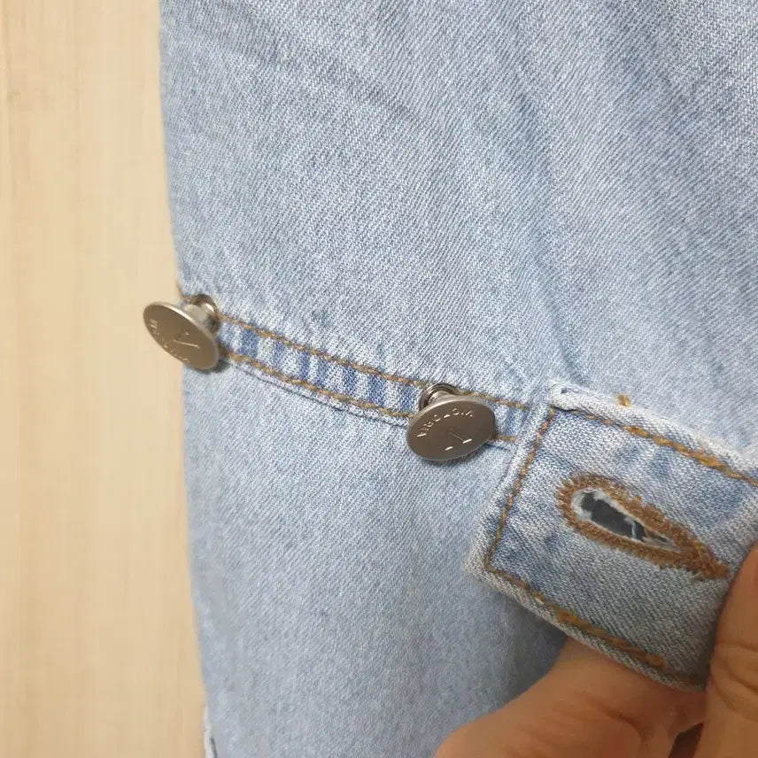 [BUNJANG] Denim Overalls / 연청 멜빵 바지