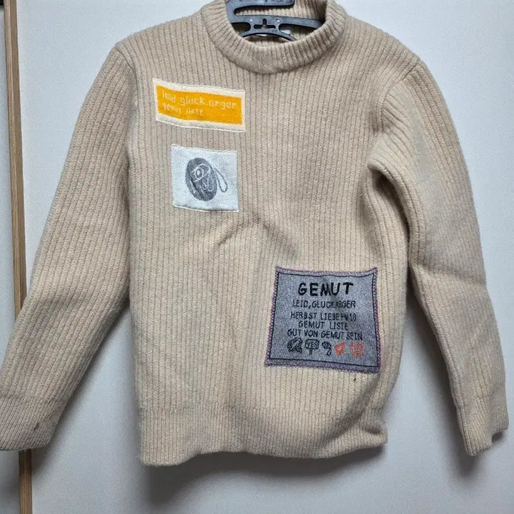 [BUNJANG] System Homme Patch Sweater / 시스템옴므 패치 스웨터