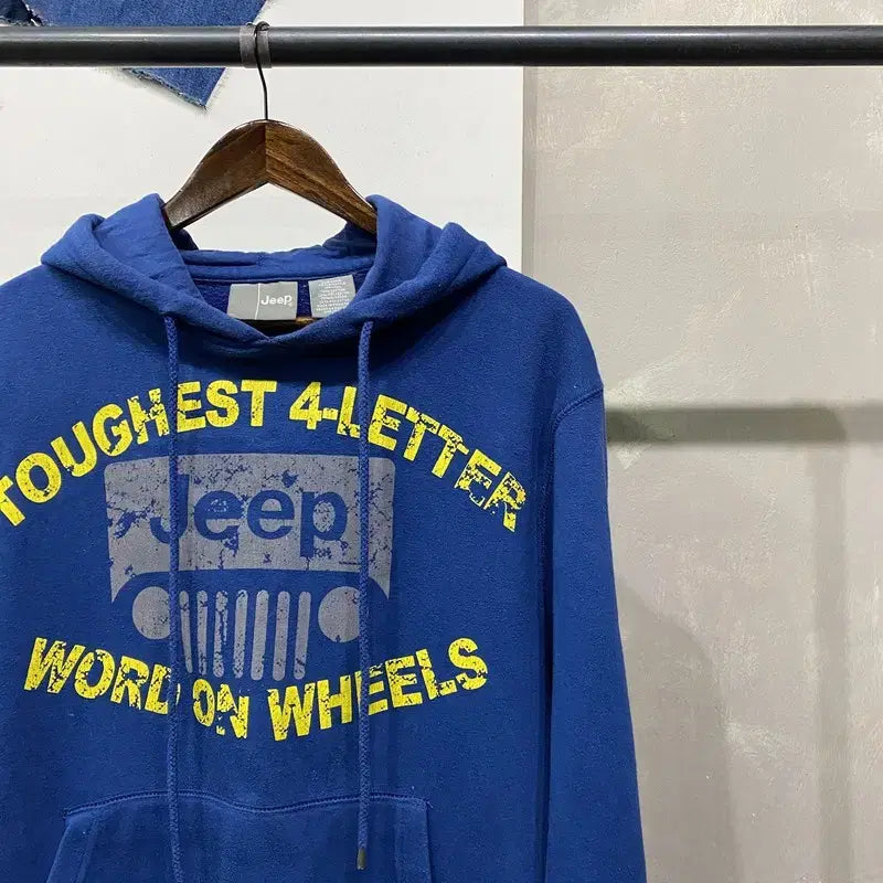 [BUNJANG] Casual Street Print Hoodie / (100) 지프 캐주얼 스트릿 프린팅 후드티