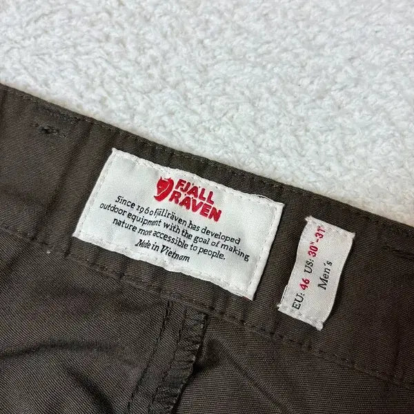 [BUNJANG] Fjallraven G-1000 Straight Pants PN7937 / 피엘라벤 G-1000 스트레이트 팬츠 PN7937
