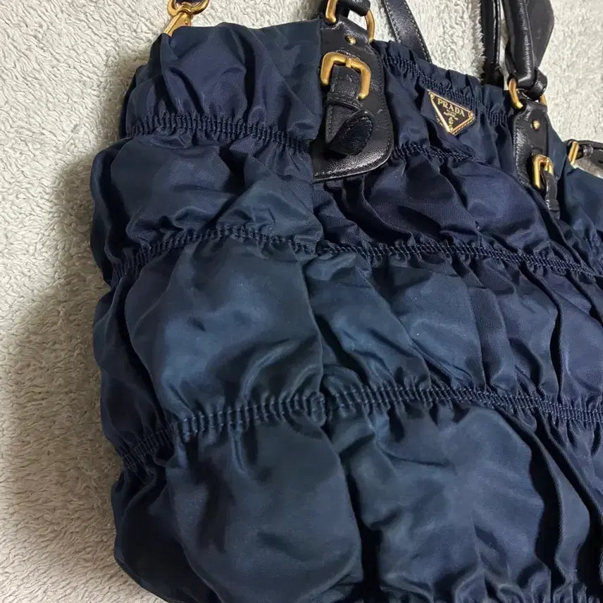 [BUNJANG] Prada Gaufre Shoulder Bag Blue / (정품)프라다 고프레 숄더백 블루