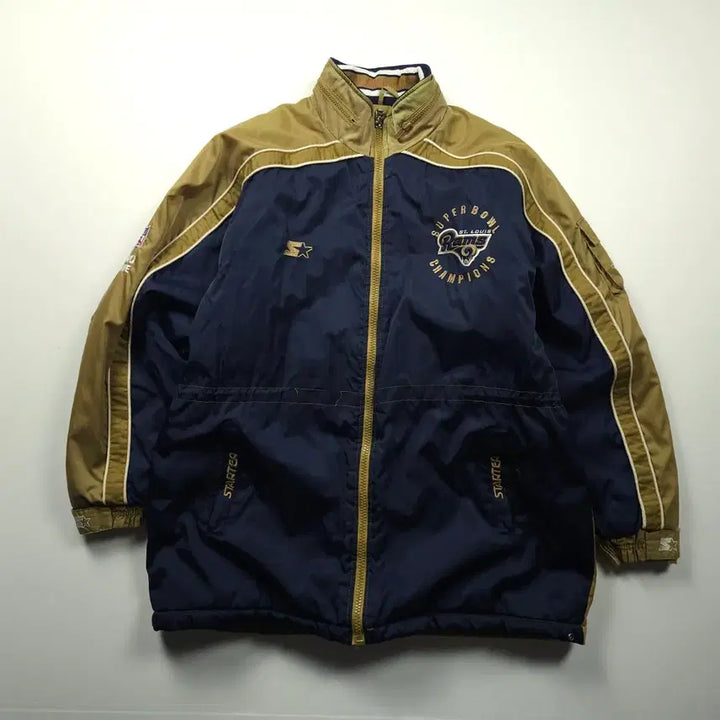 [BUNJANG] 00s Starter NFL St. Louis Rams Super Bowl Varsity Jacket (XL) / 00s 스타터 NFL 세인트루이스 램스 슈퍼볼 바시티 자켓 (XL)