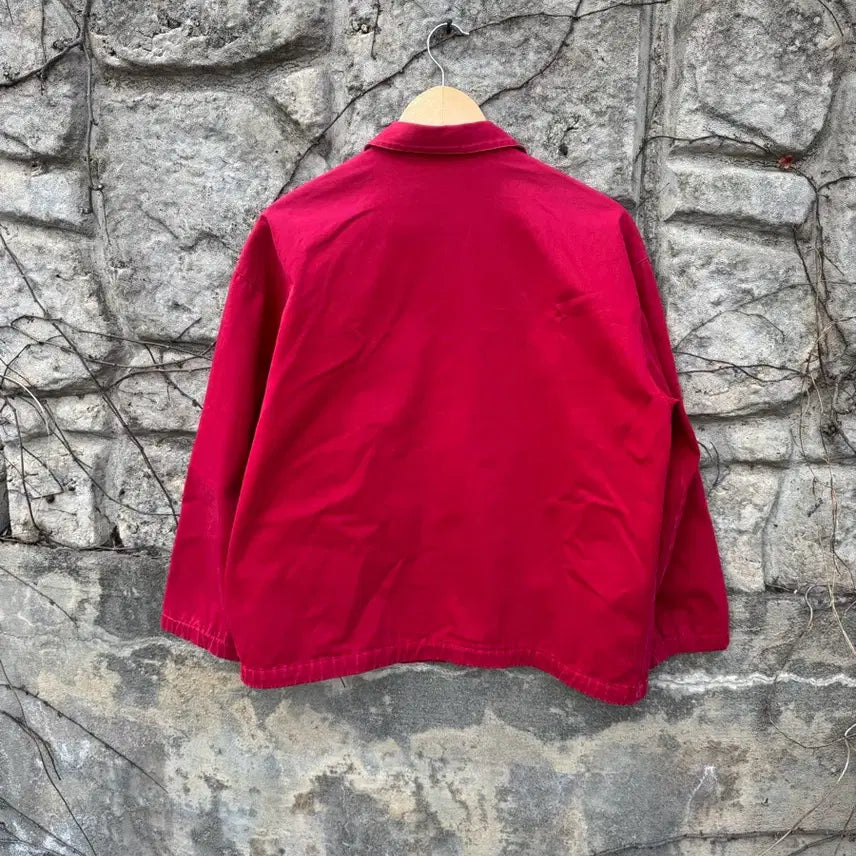 [BUNJANG] Polo Ralph Lauren Vintage Windbreaker Jacket Red M / 90s 폴로 랄프로렌 빈티지 신한 스윙톱 블루종 자켓 레드 m