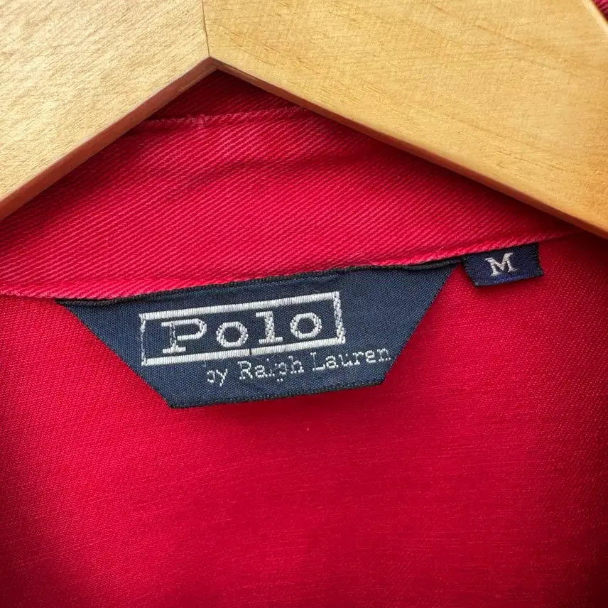 [BUNJANG] Polo Ralph Lauren Vintage Windbreaker Jacket Red M / 90s 폴로 랄프로렌 빈티지 신한 스윙톱 블루종 자켓 레드 m