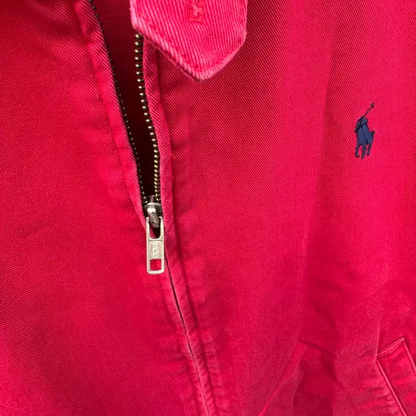 [BUNJANG] Polo Ralph Lauren Vintage Windbreaker Jacket Red M / 90s 폴로 랄프로렌 빈티지 신한 스윙톱 블루종 자켓 레드 m