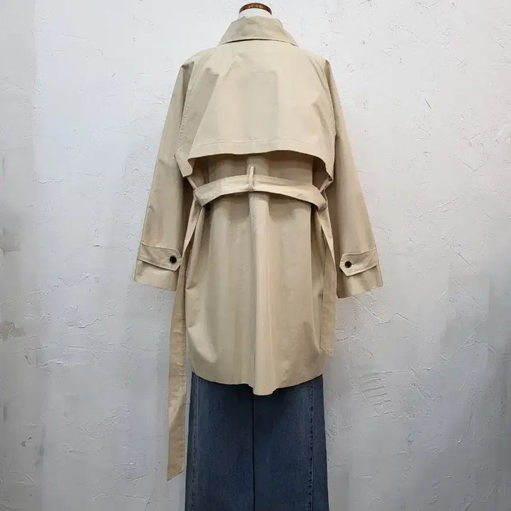 [BUNJANG] Beige Belted Trench Coat / 봄신상 베이지색 벨트 트렌치 코트F