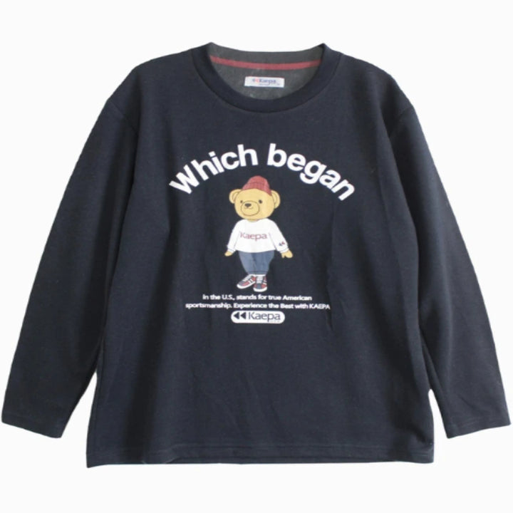 [BUNJANG] NCT Men's Bear Print Long Sleeve T-shirt (Size M) / 남자 카파 베어프린팅라운드 긴팔티 M사이즈 팝니다.