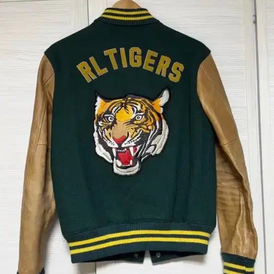 [BUNJANG] Polo Leather Varsity Jacket / 폴로레더바시티쟈켓