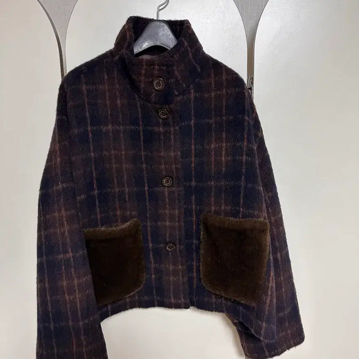 [BUNJANG] Alpaca Half Coat (Size S) / 바니스 뉴욕 알파카 하프 코트 S 한번입어 새거같아요