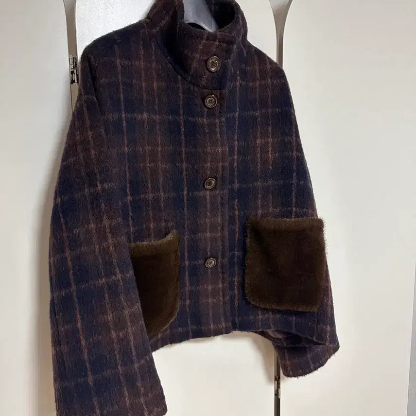 [BUNJANG] Alpaca Half Coat (Size S) / 바니스 뉴욕 알파카 하프 코트 S 한번입어 새거같아요