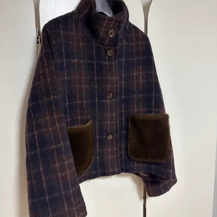 [BUNJANG] Alpaca Half Coat (Size S) / 바니스 뉴욕 알파카 하프 코트 S 한번입어 새거같아요