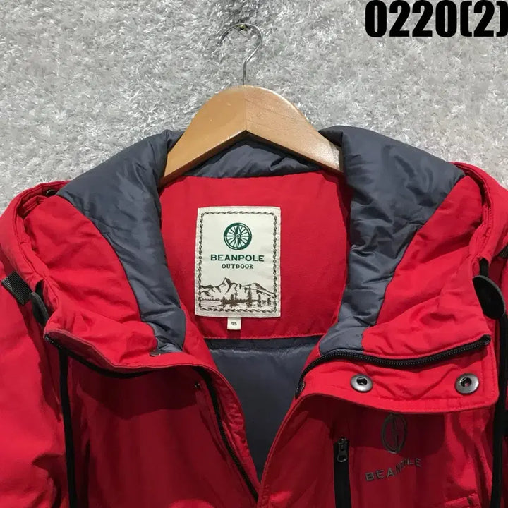 [BUNJANG] Outdoor Red Padded Jacket (M) / 빈폴 아웃도어 빨간색 패딩 점퍼 m