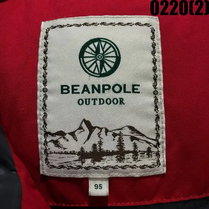 [BUNJANG] Outdoor Red Padded Jacket (M) / 빈폴 아웃도어 빨간색 패딩 점퍼 m