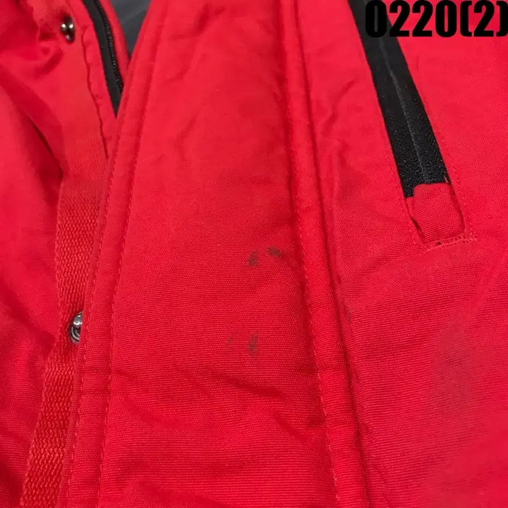 [BUNJANG] Outdoor Red Padded Jacket (M) / 빈폴 아웃도어 빨간색 패딩 점퍼 m