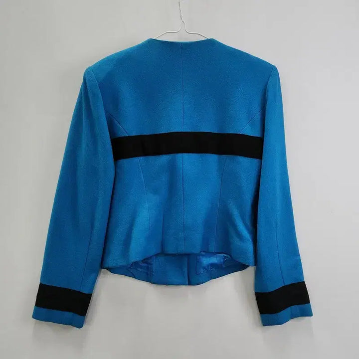 [BUNJANG] Vintage Luxury Old Money Retro Wool Jacket / [JAPAN MADE] 빈티지 럭셔리 올드머니 레트로 밴딩 리본 울자켓