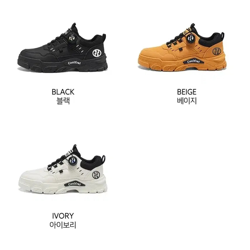 [BUNJANG] Men's 5cm Height Increasing Sneakers / 남자 키높이 다어얼 운동화 5센티 트레킹 스니커즈 작업화