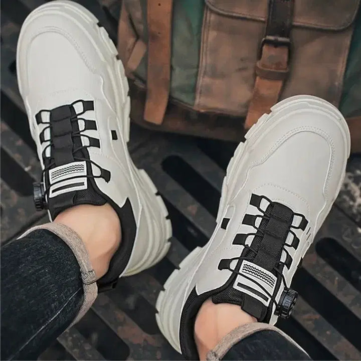 [BUNJANG] Men's 5cm Height Increasing Sneakers / 남자 키높이 다어얼 운동화 5센티 트레킹 스니커즈 작업화