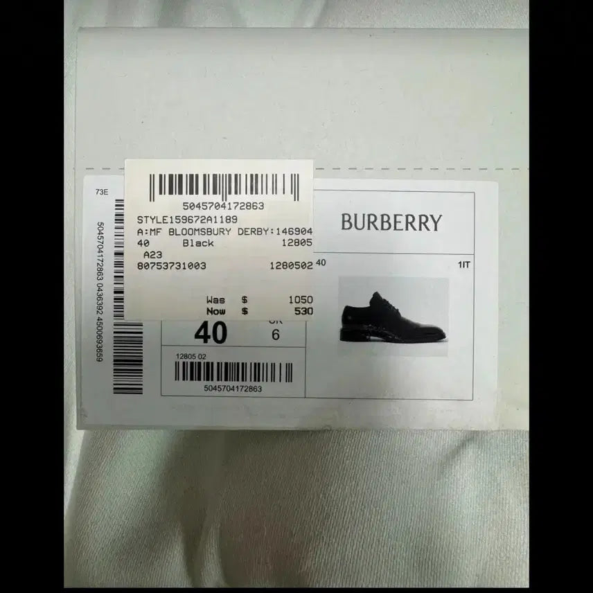 [BUNJANG] Burberry Shoes / 버버리구두 더비 (정품) 미사용  EU40 정가150만원