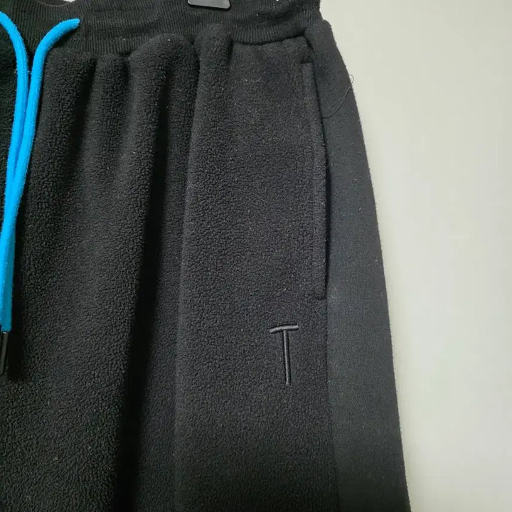 [BUNJANG] T-Black Fleece Training Wide Pants / /A급/32~34 T블랙 플리스 트레이닝 와이드 팬츠