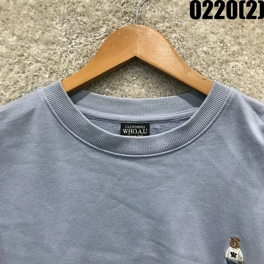 [BUNJANG] WHO.A.U Blue Sweatshirt / WHO.A.U 후아유 블루 맨투맨 티셔츠 xl