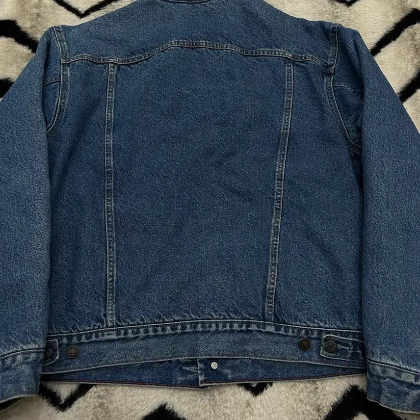 [BUNJANG] Levi's 90s Check Denim Trucker Jacket / [실측XL]리바이스 90s 체크누빔 데님 트러커 자켓