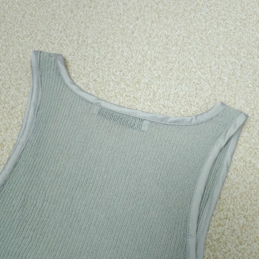 [BUNJANG] ZARA Button Sleeveless Top / (XS)여성 나시 ZARA 버튼 슬리브리스 탑 민소매