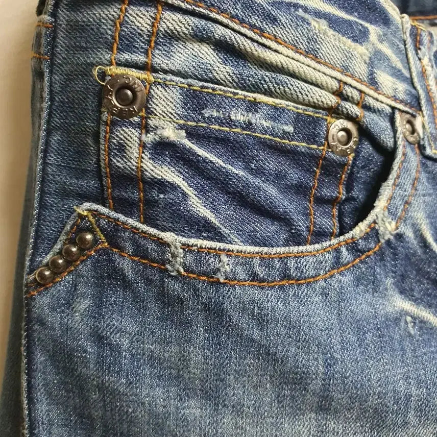 [BUNJANG] Vintage Washed Denim Jeans 32 / 리플레이 빈티지워싱 데님진 32