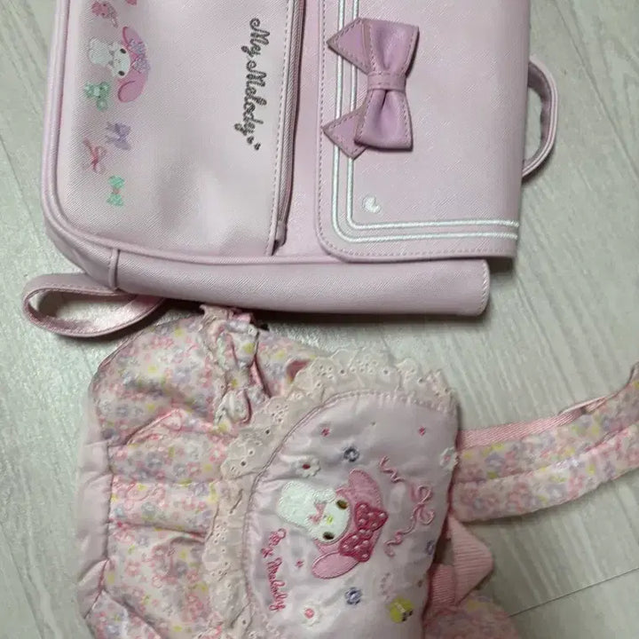 [BUNJANG] Sanrio My Melody Mini Backpack Set / 마이멜로디 가방 세트 미니 백팩 고전 마멜 희귀