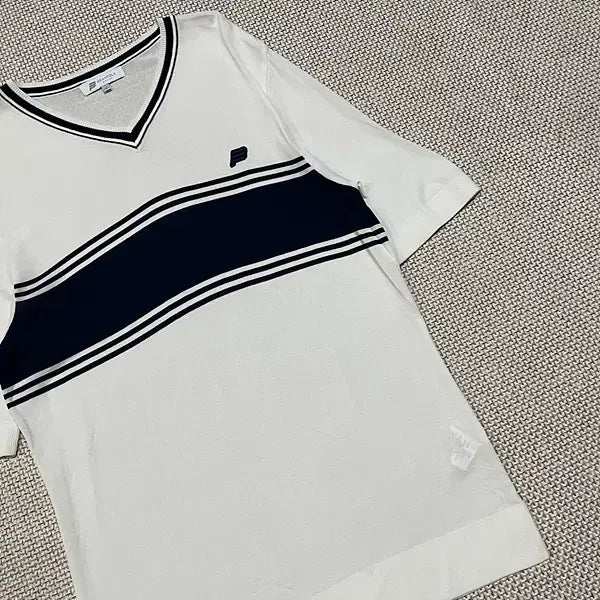 [BUNJANG] XL Beanpole V-neck Knit Top / XL 빈폴 여성 브이넥 반팔 니트 N.5027