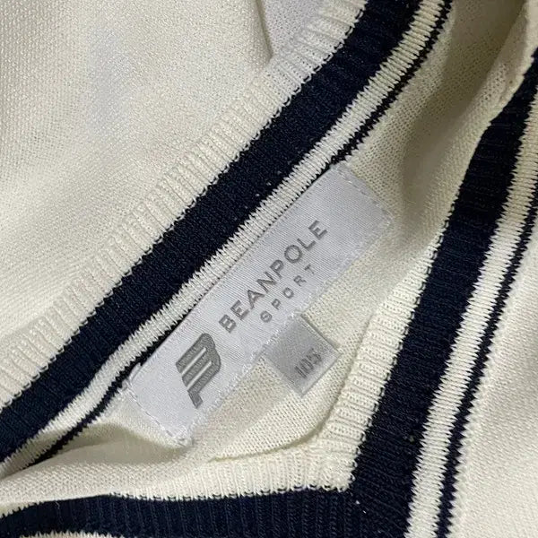 [BUNJANG] XL Beanpole V-neck Knit Top / XL 빈폴 여성 브이넥 반팔 니트 N.5027