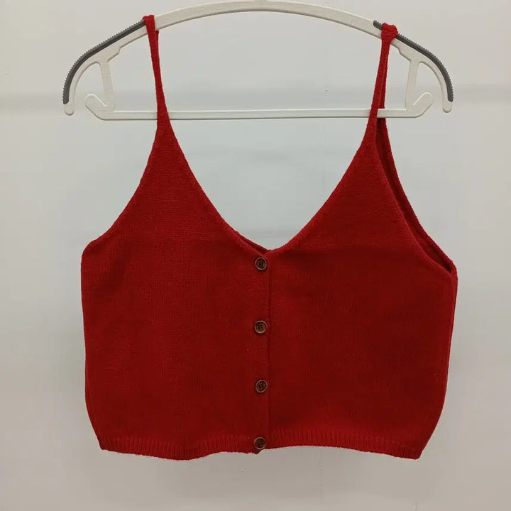 [BUNJANG] Red Vest / 레드 뷔스티에