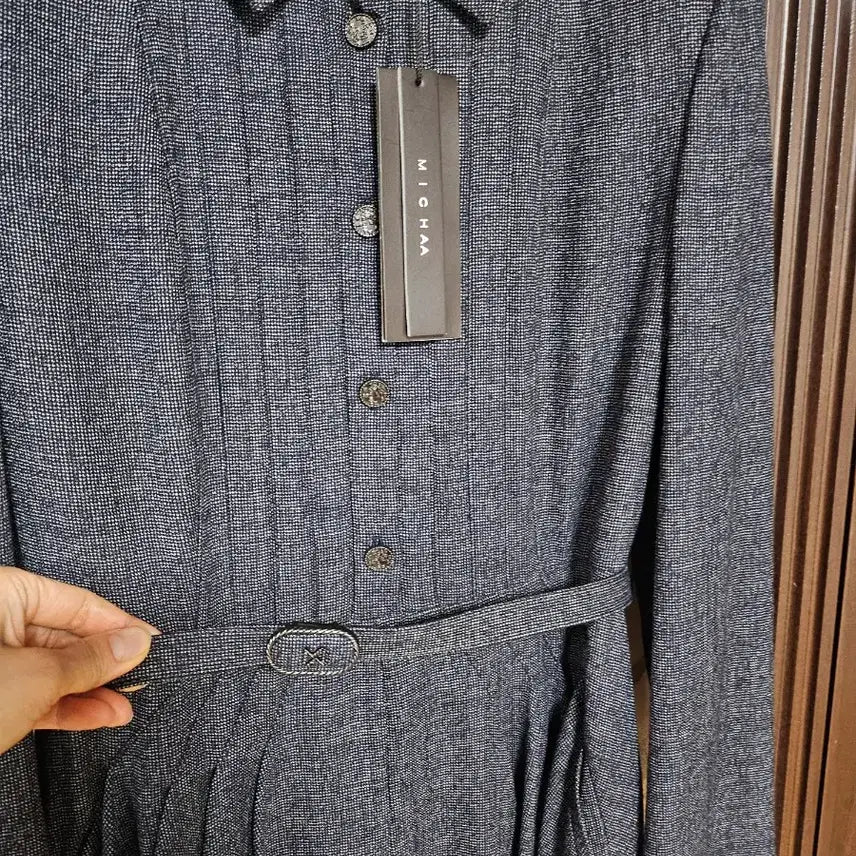 [BUNJANG] Misha Dark Navy Blend Dress (Size 55) / (새상품) 미샤  다크 네이비 원피스 55