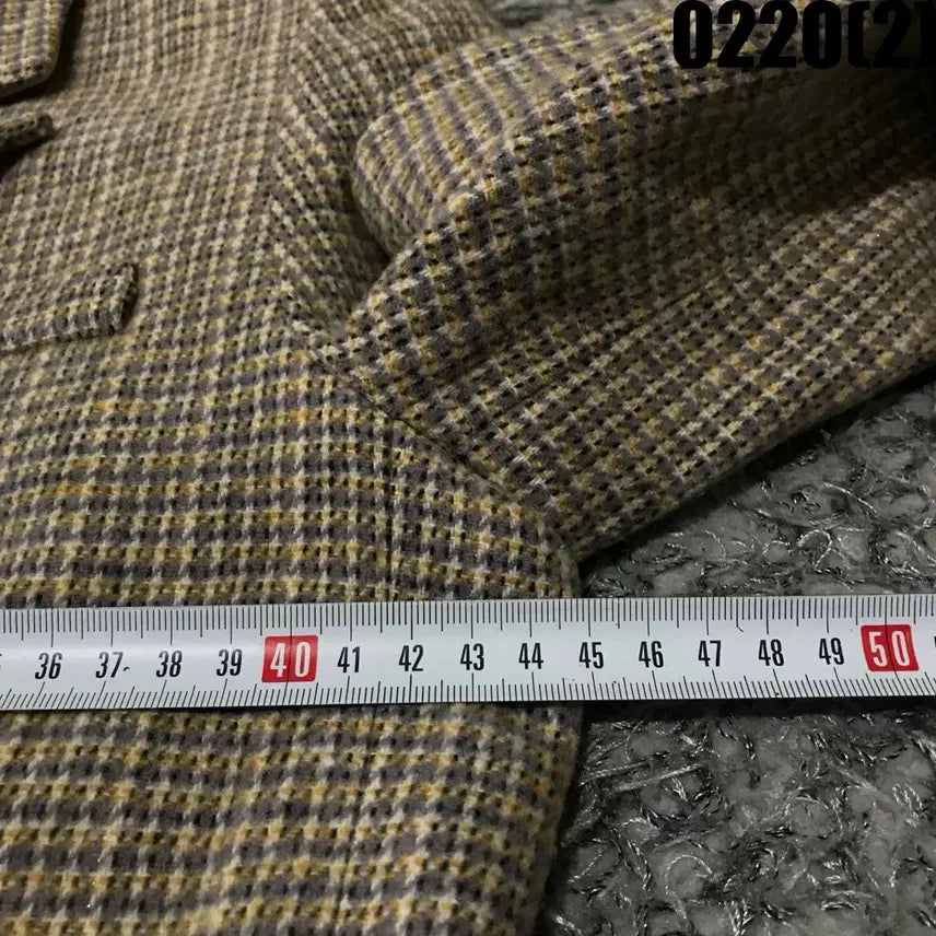 [BUNJANG] Soup Check Double Jacket M / Soup 아이숩 체크 더블 자켓 m