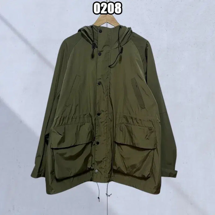 [BUNJANG] L Vintage 2P Big Pocket Nylon Windbreaker Jacket / L 빈티지 2P 빅포켓 나일론 바람막이 자켓