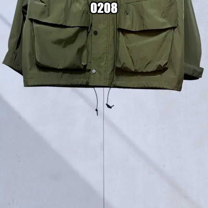 [BUNJANG] L Vintage 2P Big Pocket Nylon Windbreaker Jacket / L 빈티지 2P 빅포켓 나일론 바람막이 자켓