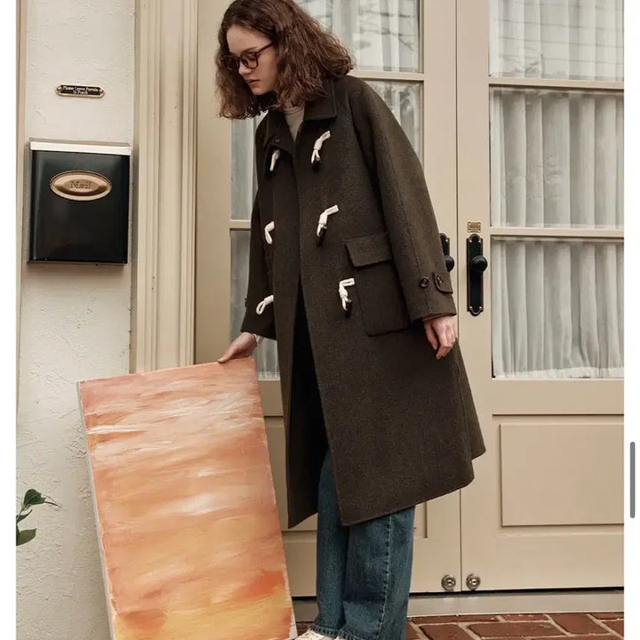 [BUNJANG] W Concept Cashmere Duffle Coat / (새상품) W컨셉 제로스트릿 캐시미어 떡볶이코트(정가44만원)