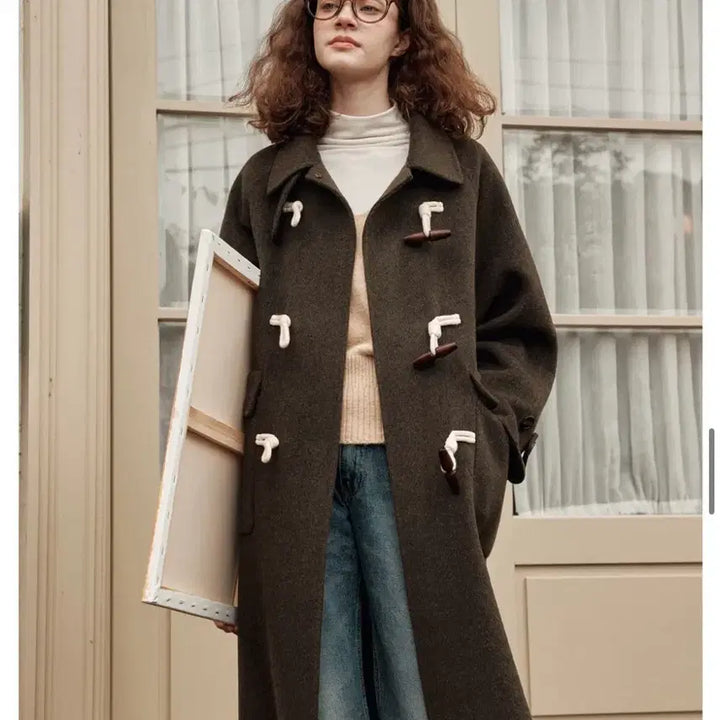 [BUNJANG] W Concept Cashmere Duffle Coat / (새상품) W컨셉 제로스트릿 캐시미어 떡볶이코트(정가44만원)